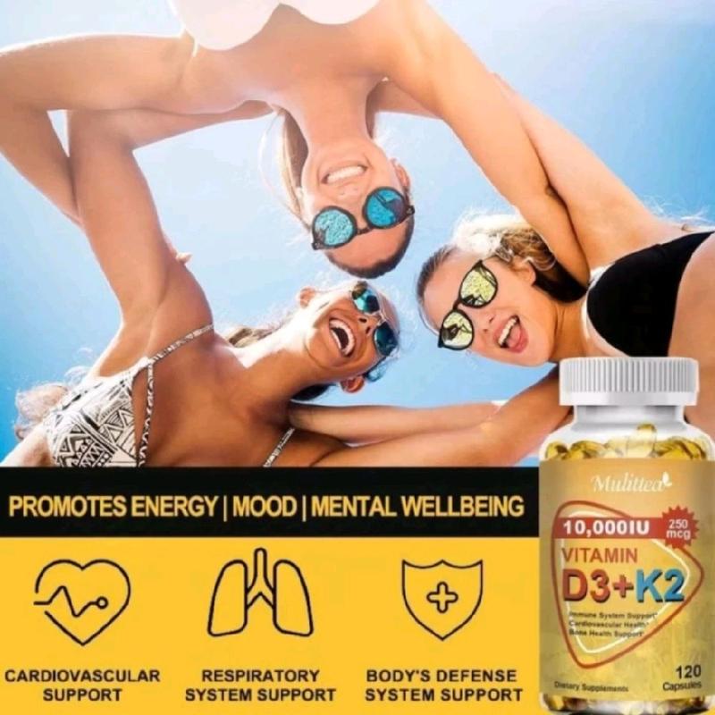 Suplemen Multitea Vitamin D3 K2 10000IU Asli Untuk Tulang dan Sendi 1