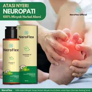 Neroflex Solusi Neuropati, Nyeri Otot, dan Radang Sendi. Minyak Herbal, Urut, & Terapi Alami 100ml