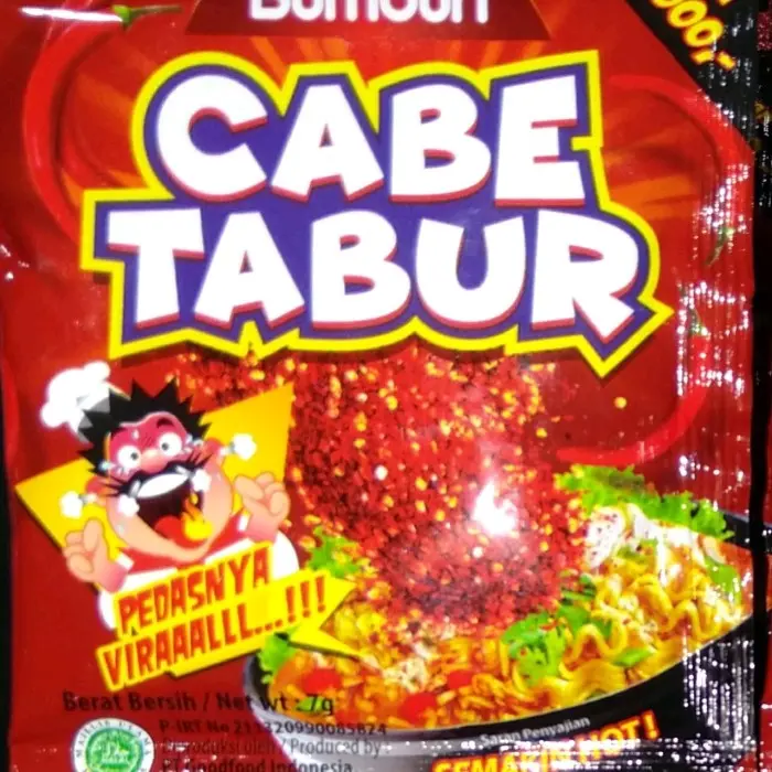 BUMBURI CABE TABUR | PEDAS HOT GILA | PEDASNYA VIRALL | UKURAN 7 GRAM | ISI 10 PCS | EXP AMAN SUDAH HALAL |