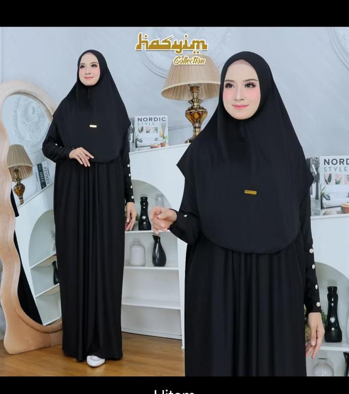 Gamis Set Syar'i Keyra Abaya Material Jersy!! 2