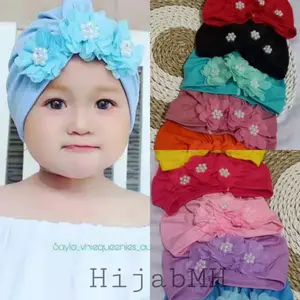 Turban anak FLORA bunga usia 0-3 tahun packing plastik perpcs