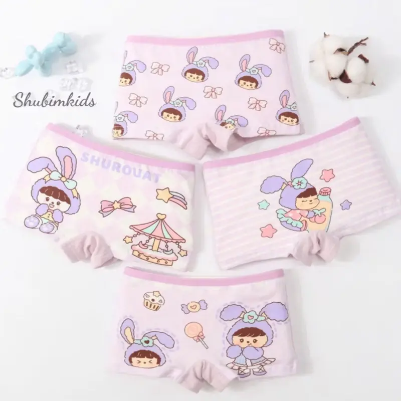 Hàng vip set 10 quần chip đùi chất cotong co dãn ,họa tiết đáng yêu cho bé gái 0