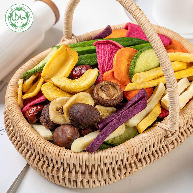 [HALAL]Keripik Mix Sayur & Buah Vegetables Chips & Fruits Kemasan Pouch Premium Chinese food Snack Cemilan Sweet COD Local delivery within 24 hours Manis Camilan 7