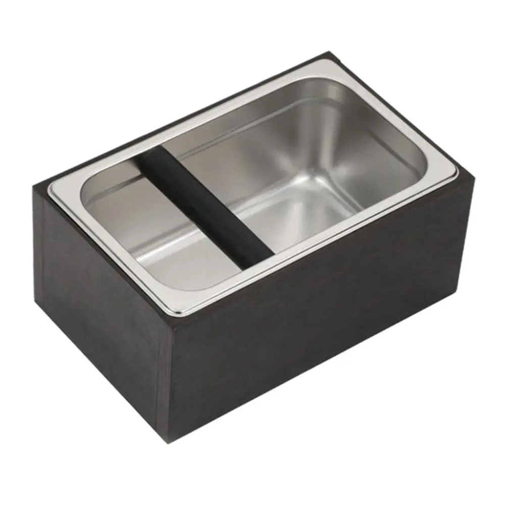 Home Coffee Grounds Container Large Capacity Espresso Knock Box for Cafe