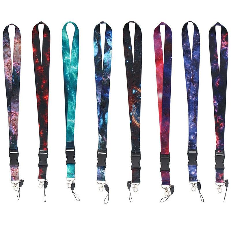 pollebg Cá tính Với Keychain ID Thẻ Dây Thẻ Cổ Dây Đeo Điện Thoại di động Dây Buộc Điện Thoại di động Dây Đeo Phòng tập thể dục Phím Chủ
