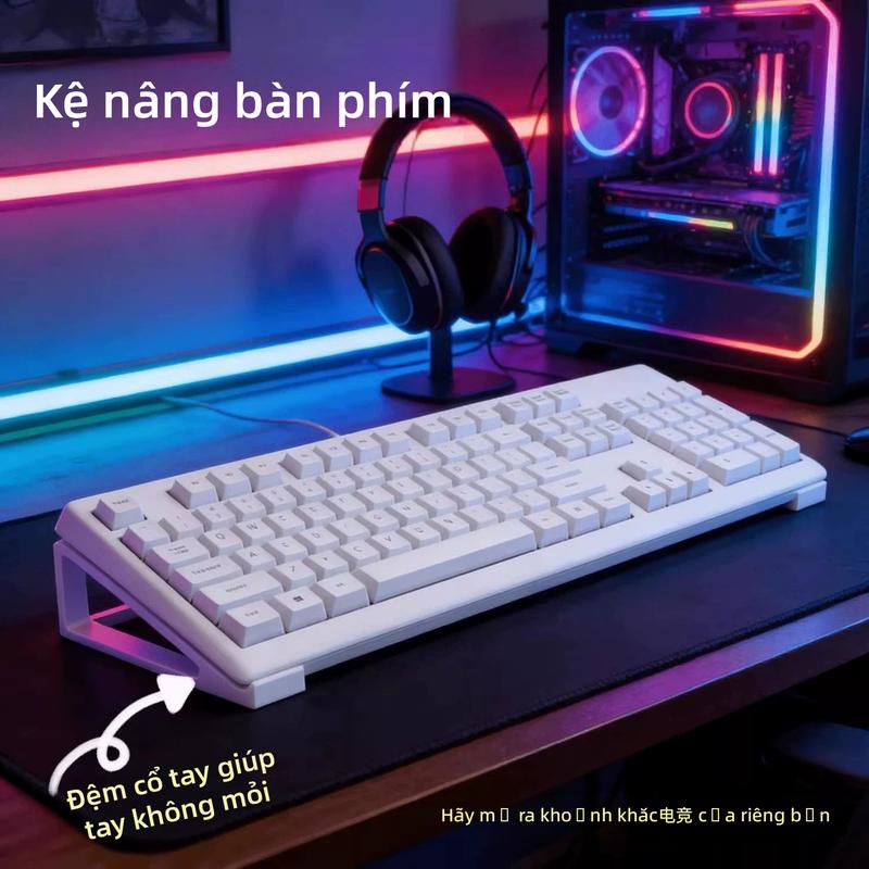Khay bàn phím nghiêng có thể điều chỉnh - Giá đỡ bàn phím và giá kê gõ phím tiện dụng cho PC & Laptop,quatang