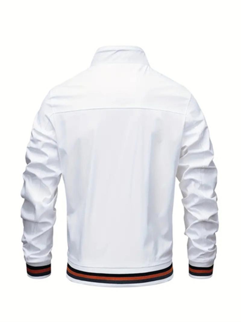 Product Introduction of Men's casual stand collar collar jacket regular version of the academy fashionable trench coat Spring and Autumn 3