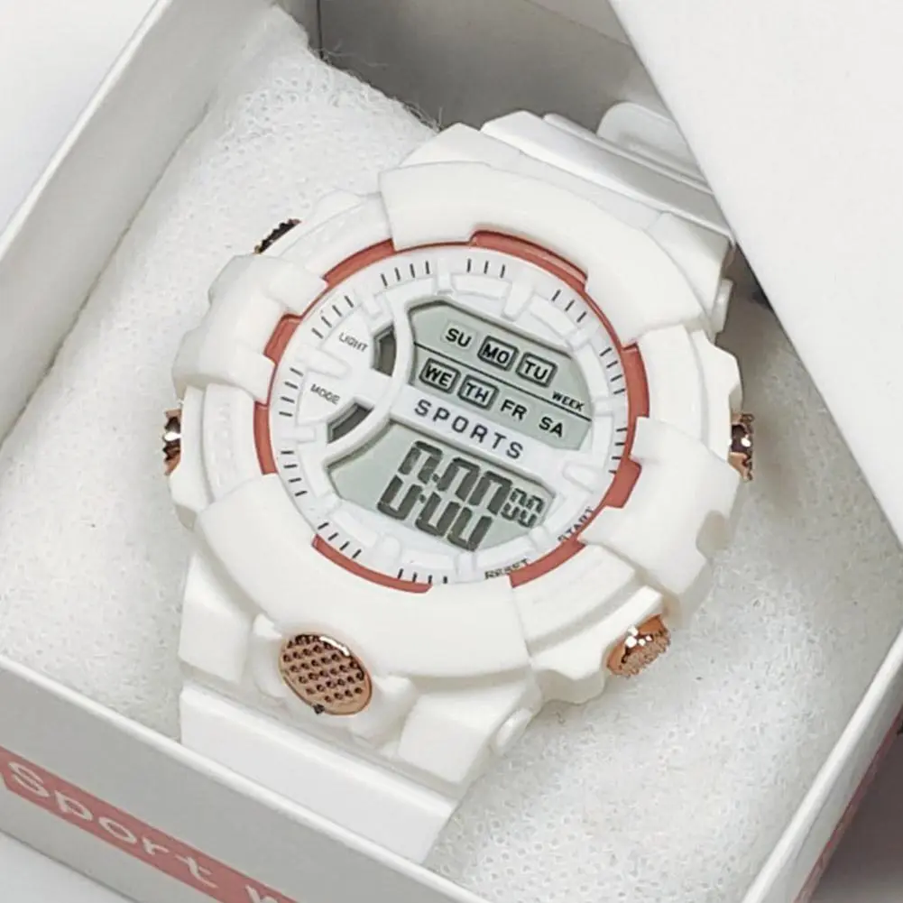 Multi-Purpose Electronic Watch Simple Waterproof LED Sports Watch Couple Digital Wristwatch For Women And Men