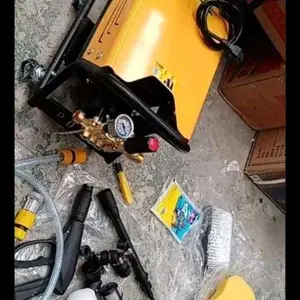 【24h shipping】SOARFLY Jet Steam 950 Bar Tekanan Tinggi High Pressure Washer, dilengkapi pengukur tekanan, mesin steam pembersih bertekanan tinggi для mencuci motor & mobil, debit air 8 liter/menit Car