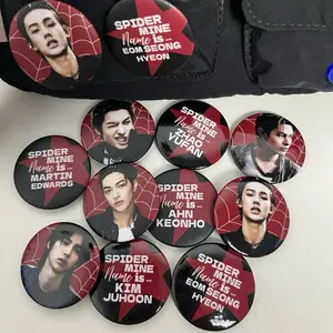 2Pcs Pin Button CORTIS SPIDERMINE Edition