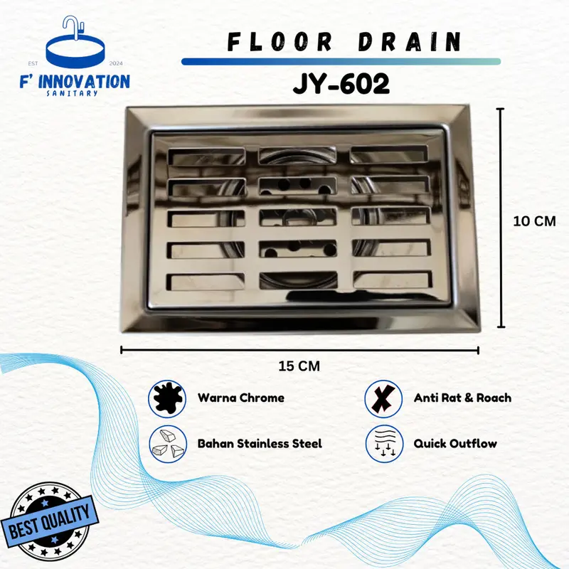 FLOOR DRAIN SARINGAN GOT STAINLESS KAMAR MANDI 0