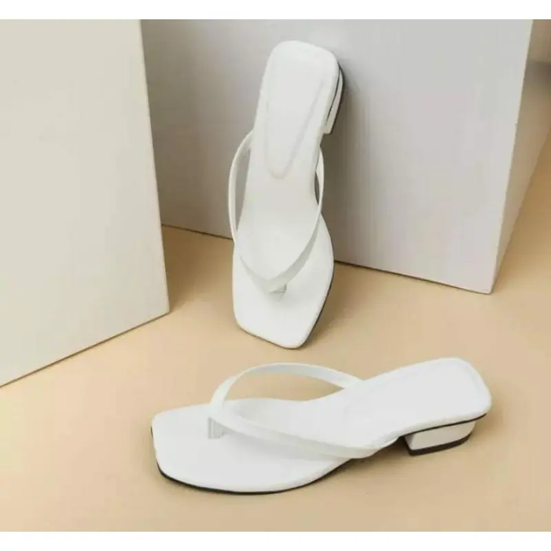SENDAL WANITA JEPIT HAK TAHU 3 CM SIMPLE TRANDY SAHYLA SANDAL WANITA KEKINIAN 3