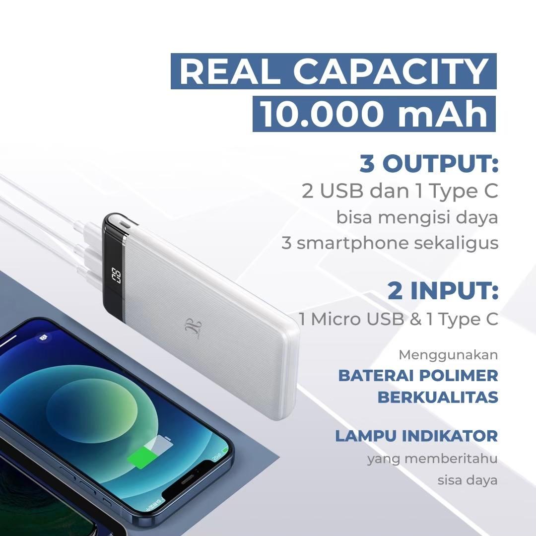 JIMS HONEY POWERBANK JH-07 FAST CHARGING (KAPASITAS 10.000 mAH)