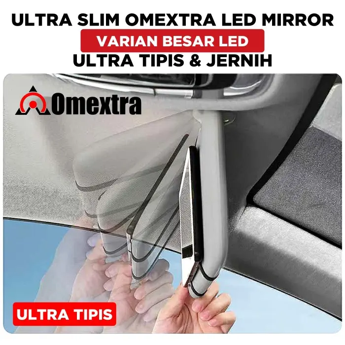 Cermin Sunvisor Cermin Make Up Omextra Dynamic Led Cermin Lampu Mobil 3