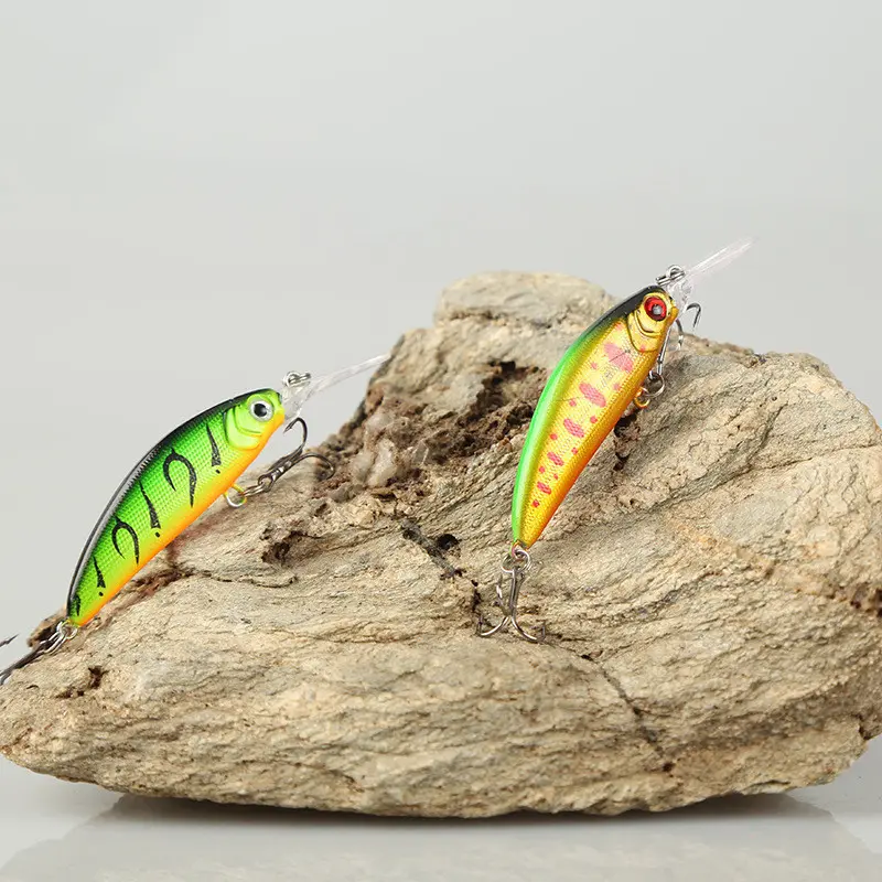 Umpan Pancing 7Cm/5.6G Mata 3d Umpan Pancing Kecil Umpan Berenang Ikan Kecil Umpan Pancing Pesca Leurre Buatan Umpan Keras Plastik Penggetar Lure 8