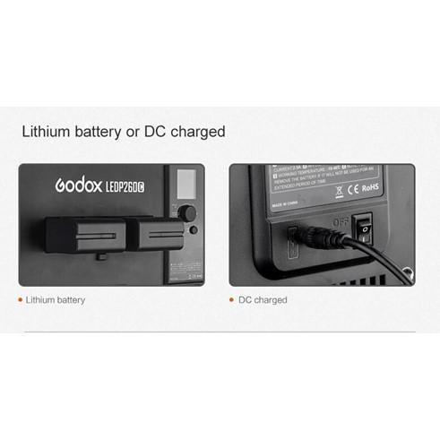 Godox Lampu Video LED P260c Portabel Dapat Diredupkan 260 Lampu Video LED Baterai 3