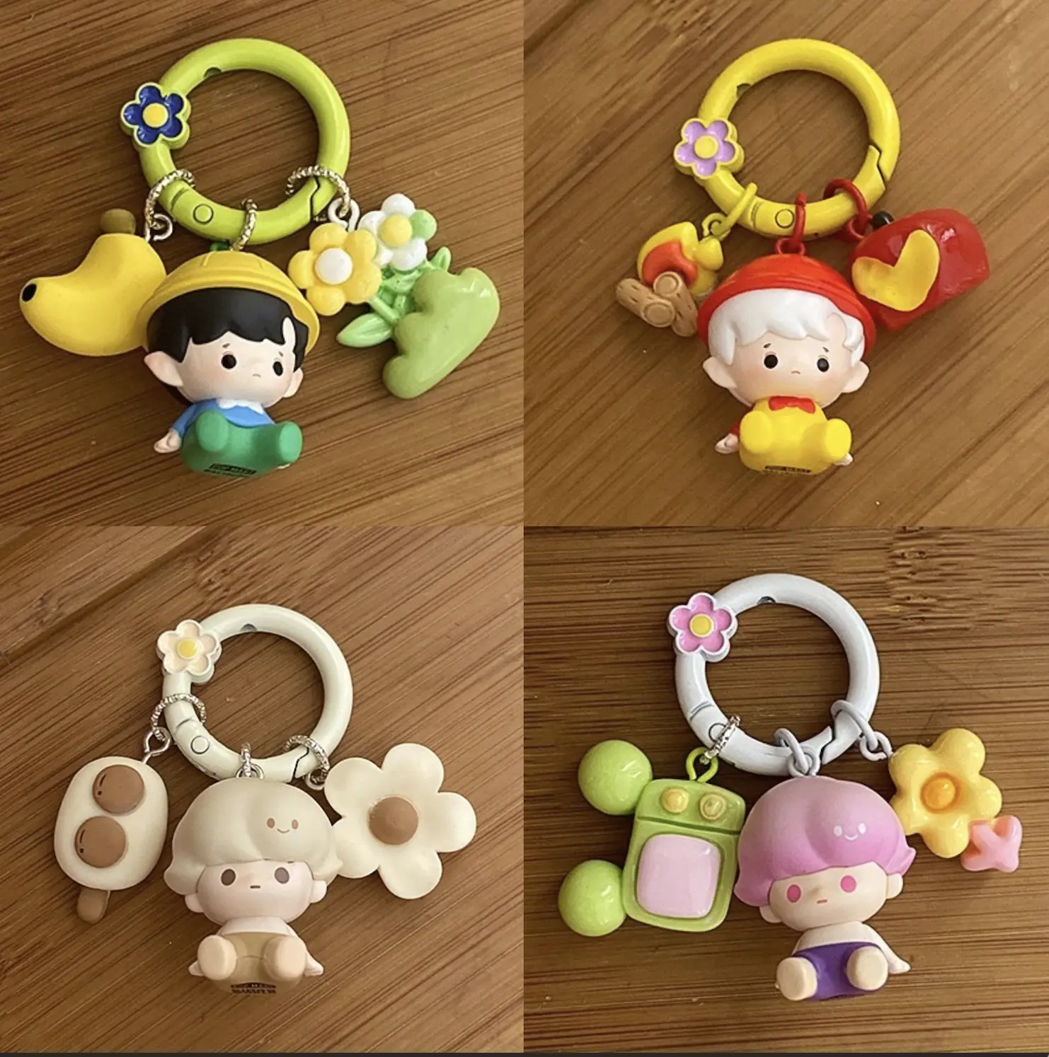 LL'S | handmade HACIPUPU DIMOO keychain couple friends matching key  ring bag charm pendant adorable  toys