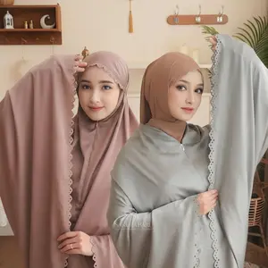 [Free Box] Sakura Baru - Mukena Naura 2in1 Anti UV++ Anti Bakteri Wanita Muslim Dewasa Lebaran Travel