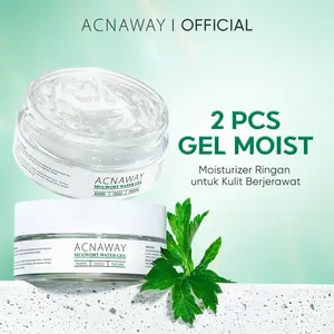 ACNAWAY Bundle 2 Pcs  Mugwort Water Gel Moisturizer –  Pelembab Ringan untuk Kulit Sensitif & Acne-Prone Cooling & Hydrating with Mugwort + Centella + Panthenol