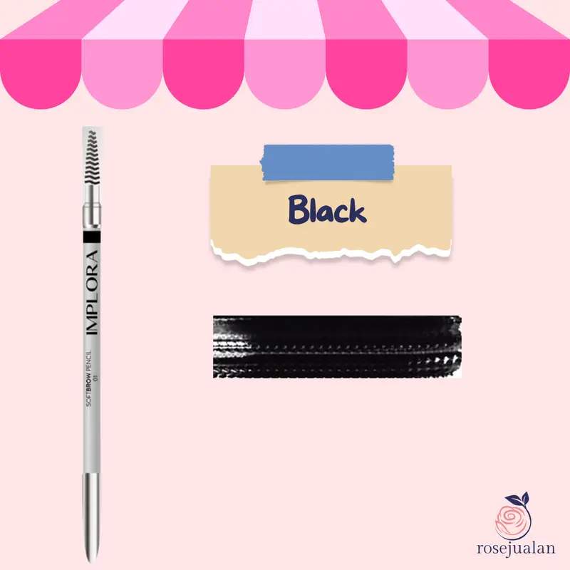 IMPLORA SOFT EYEBROW PENCIL | PENSIL ALIS 1