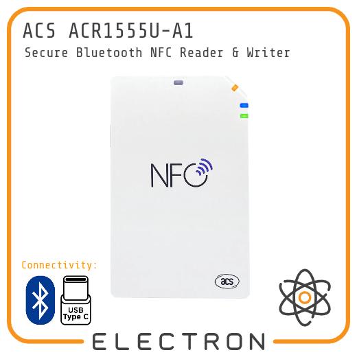 Gambar ACS ACR1555U-A1 Portable Bluetooth NFC RFID Reader Writer Smart Card Mifare NTag USB C BLE 5.2 Rechargeable Battery dari Electron ID_NEW Kota Tangerang Tokopedia