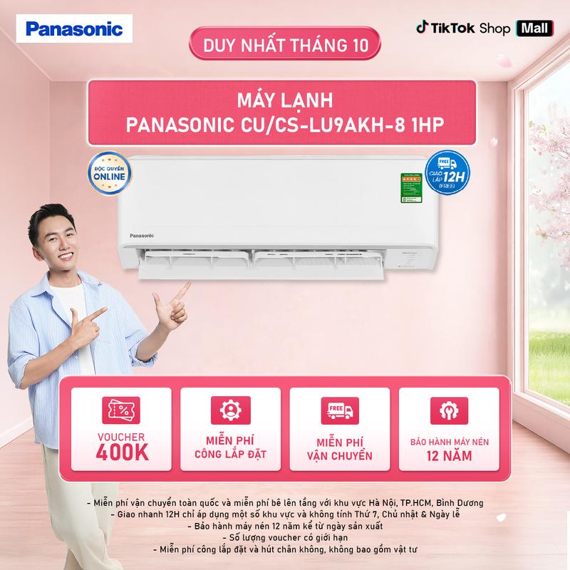 Máy lạnh/ Điều hòa Panasonic CU/CS-LU9AKH-8 - 1HP - Một chiều- ECO AI - Inverter - kết nối wifi