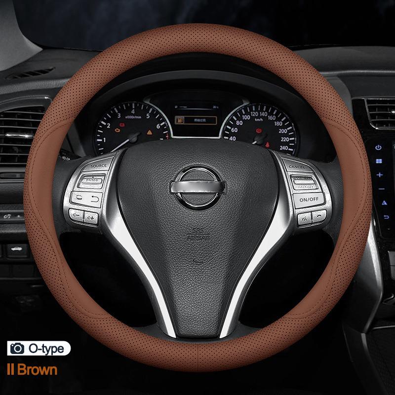 Product Introduction of Car Steering Wheel Cover Wrap for Nissan X-TRAIL Rouge Qashqai 2010-2019 2020 2021 2022 2023 2024 D O Type Braid On Steering-Wheel 14