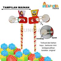Gambar Ontong ontong Mainan Anak Stick Stik Kendang Putar Etek etek Gambar Karakter - spongebob dari Eunoia Toys Kab. Blitar 2 Tokopedia