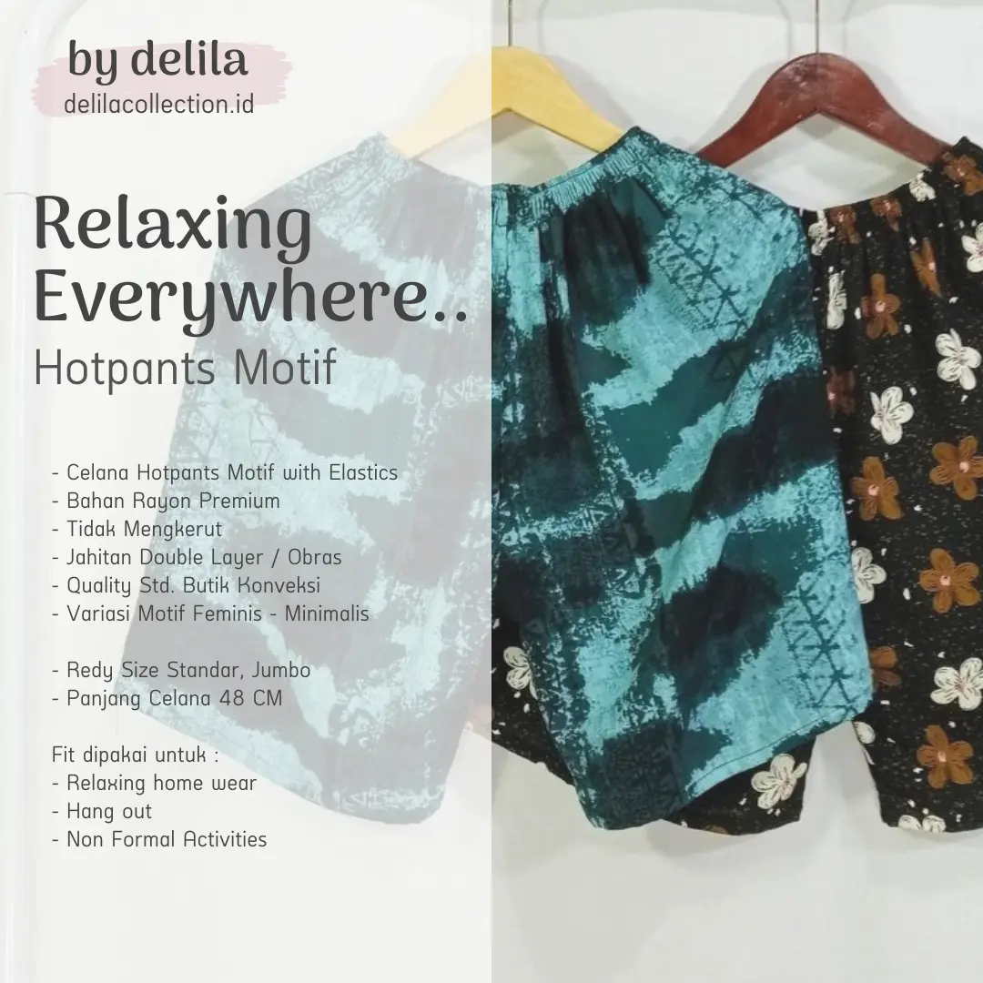 Celana Pendek Motif Unisex Laki laki Wanita bahan Sutra Artifisial Premium Adem Size Standar Model Hotpants