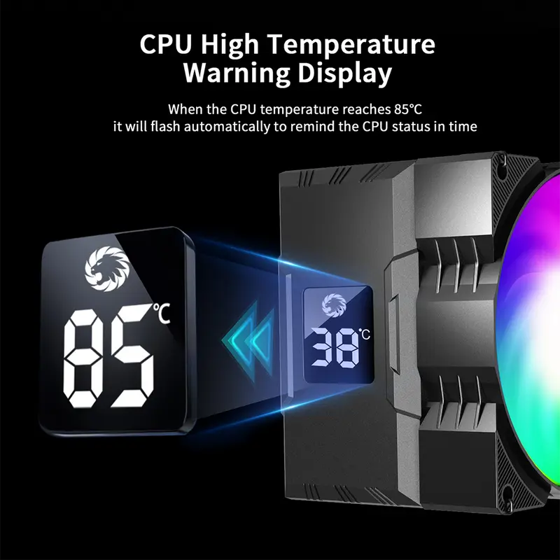 GameMax Sigma 520 Digital Tower CPU Air Cooler 5