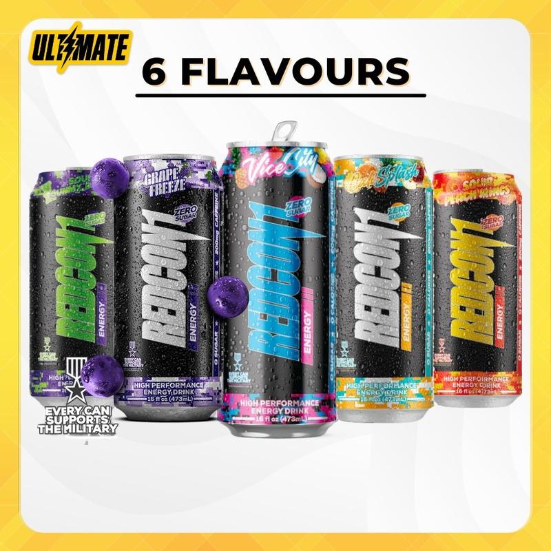 Product Introduction of Redcon1, High Performance Energy Drink, Pre Workout, Various Flavours, 16oz (473ml) Sport Beverage 0
