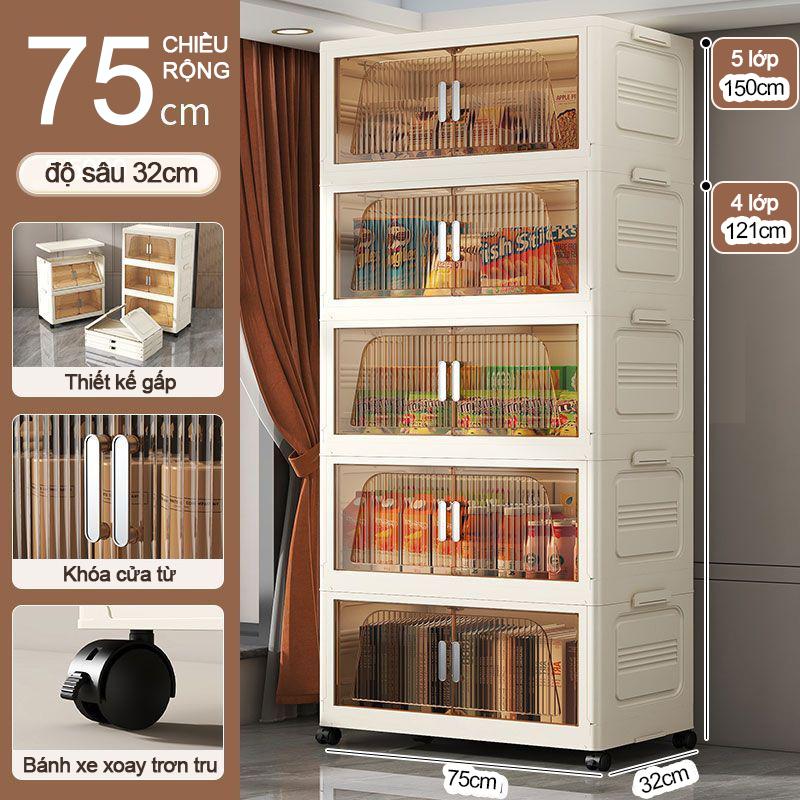  Tủ Đựng Đồ Gấp Gọn Mới Nhiều Tầng Đa Năng Thích Hợp Cho Phòng Khách Và Nhà Bếp Hộp Đựng Đồ Đơn Giản 