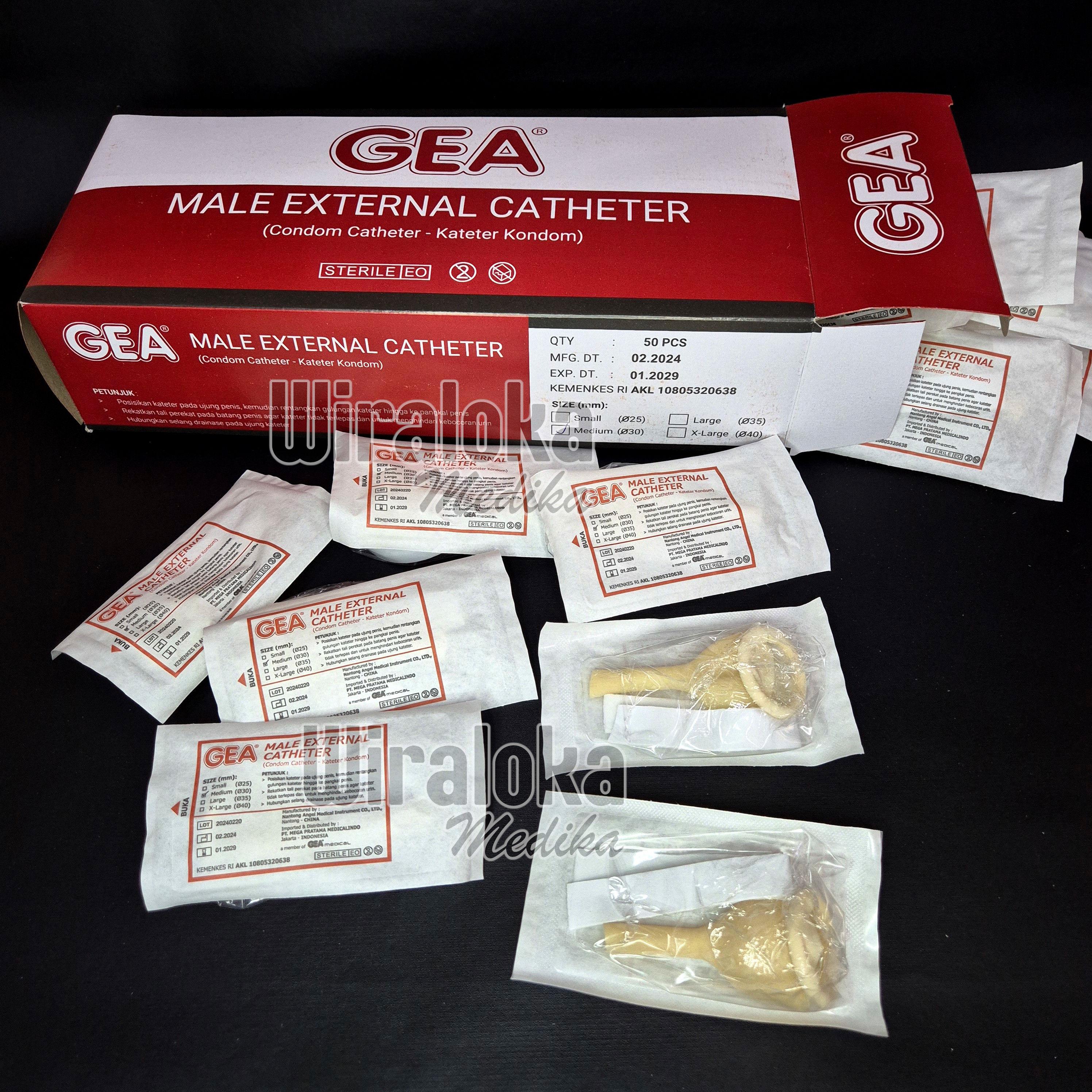 1 Pcs External Male Catheter GEA | Onehealth - Kateter Urin Pria [ Wiraloka ]