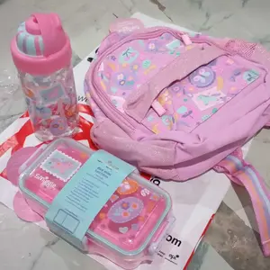 Tumbler 600ml Stainless SUS316 & Gelas Plastik Motif Lucu Aesthetic Tahan Panas Dingin Dengan Sedotan Cocok untuk Gym & Aktivitas Harian