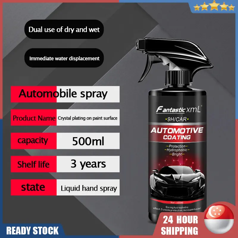 Automobile nano coating spray，Micro crystal spray coating Hand spray coating wax car paint maintenance agent500ML