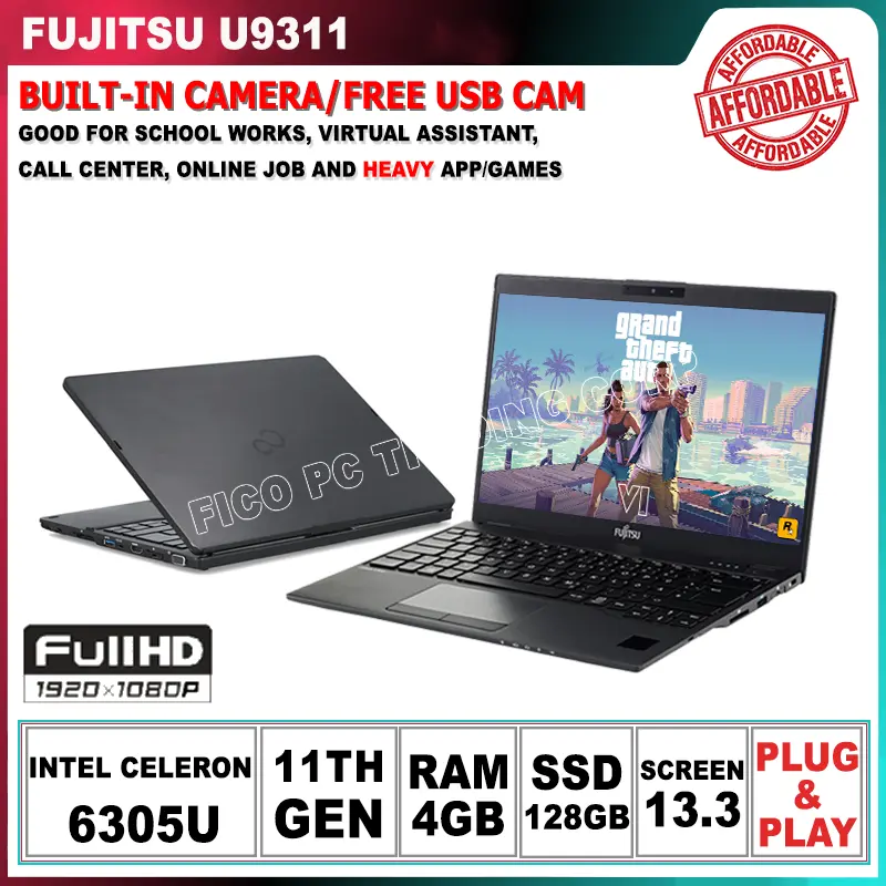 Pre-owned] Fujitsu Lifebook S937 FHD 13.3 inches core i5 7th gen