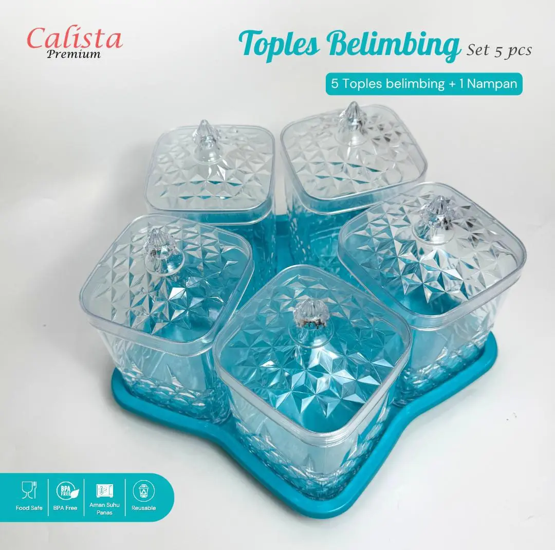 TOPLES BELIMBING CALISTA SET 5PCS + NAMPAN PREMIUM WARNA SOFT