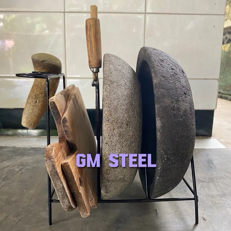 Rak cobek / tempat penyimpanan cobek / rak multifungsi Dapur  Besi Anti Karat rakdapur / Rak pisau Kado 2