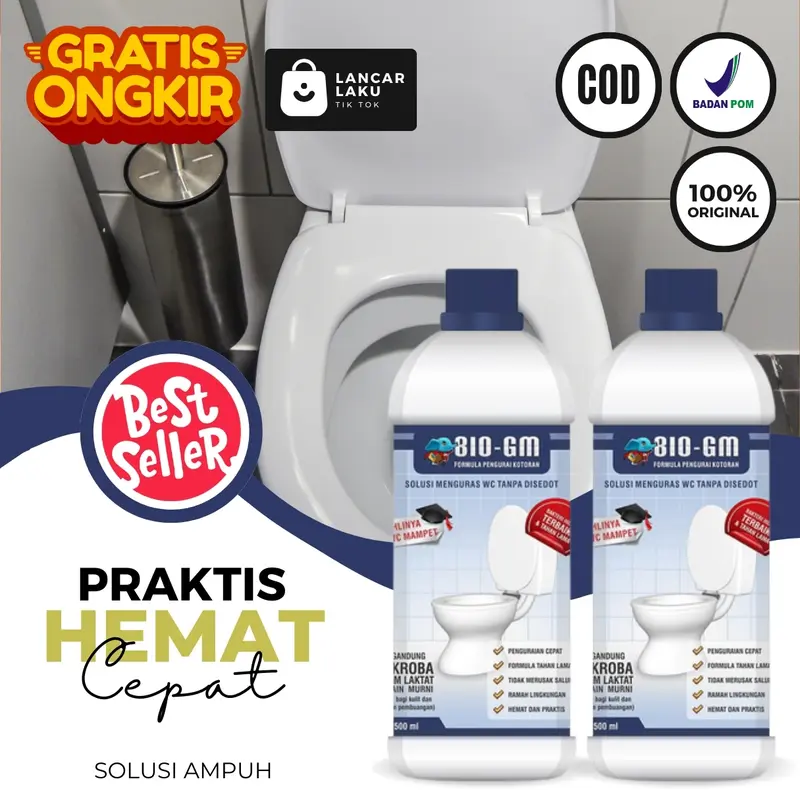 Bio Gm Plus - Cairan Wc Mampet Penuh Tersumbat Bau Dan Buntu Tanpa Sedot Pembersih Kloset Duduk Jongkok Berkerak Cairan Penguras Mengatasi Septic Tank Mampet 2