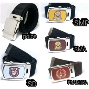 Sabuk gesper ikat pinggang anak sekolah SD SMP SMA PRAMUKA RAJUTAN Fashion