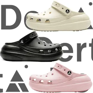 Crush Clog Sandal Wantia Wedges Baim selop Import Nyaman kodok Size 36-41 Unisex