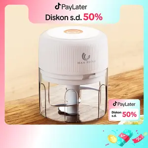 [COD]HAN RIVER Mini Chopper Blender 250 ml Penggiling Bumbu Dapur Portable HRSR02WT Penumbuk bawang putih blender  jus