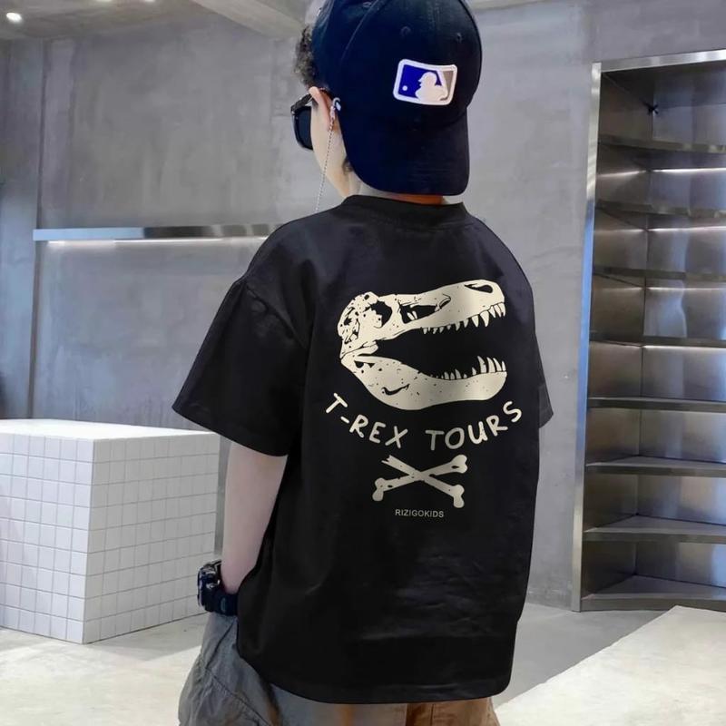Baju Kaos Distro Anak Umur 3-12 Tahun Motif T-REX Bahan Catton Combed 24s Premium -A20 1