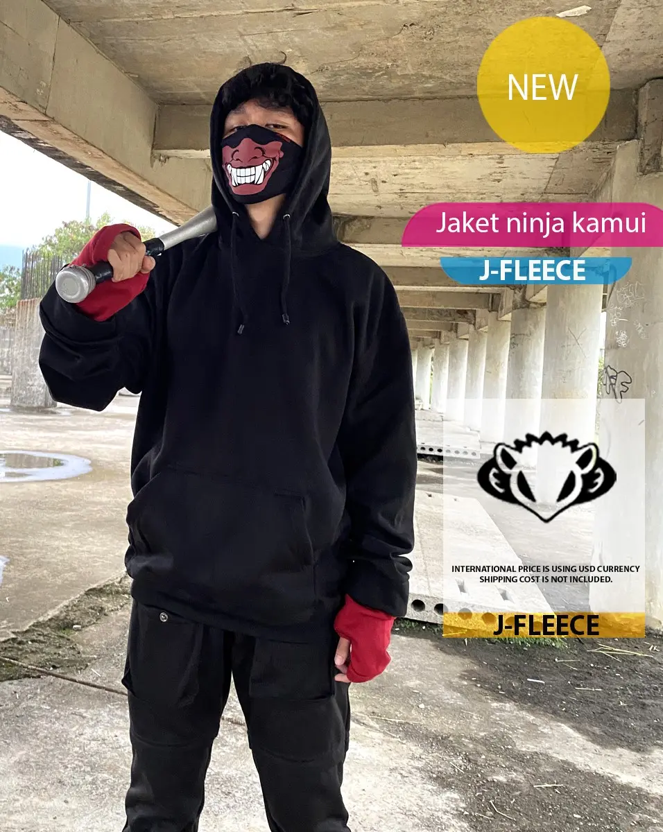 Jaket Sweater Hoodie Ninja Kamui hands cover Jumper Casual