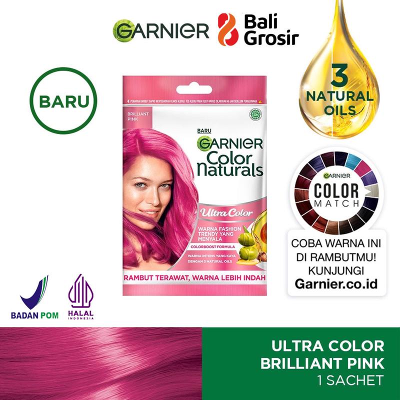 BALIGROSIR - Garnier Color Naturals Pewarna Rambut  Cat Rambut Natural 20g  30g 8