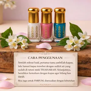 MISK THAHARAH 3ML BELI 2 GRATIS 1 Parfum Tradisional untuk Setelah Haid dan Kebutuhan Harian
