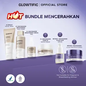 [Package] Glowtific 3In1 Series - 3X Bright Facial Wash / 5% Niacinamide Brightening Serum / 2% Niacinamide Brightening Toner / Moisturizer Tone Up Water Cream / Retinol Niacinamide Cream Glass Skin Moisturizer