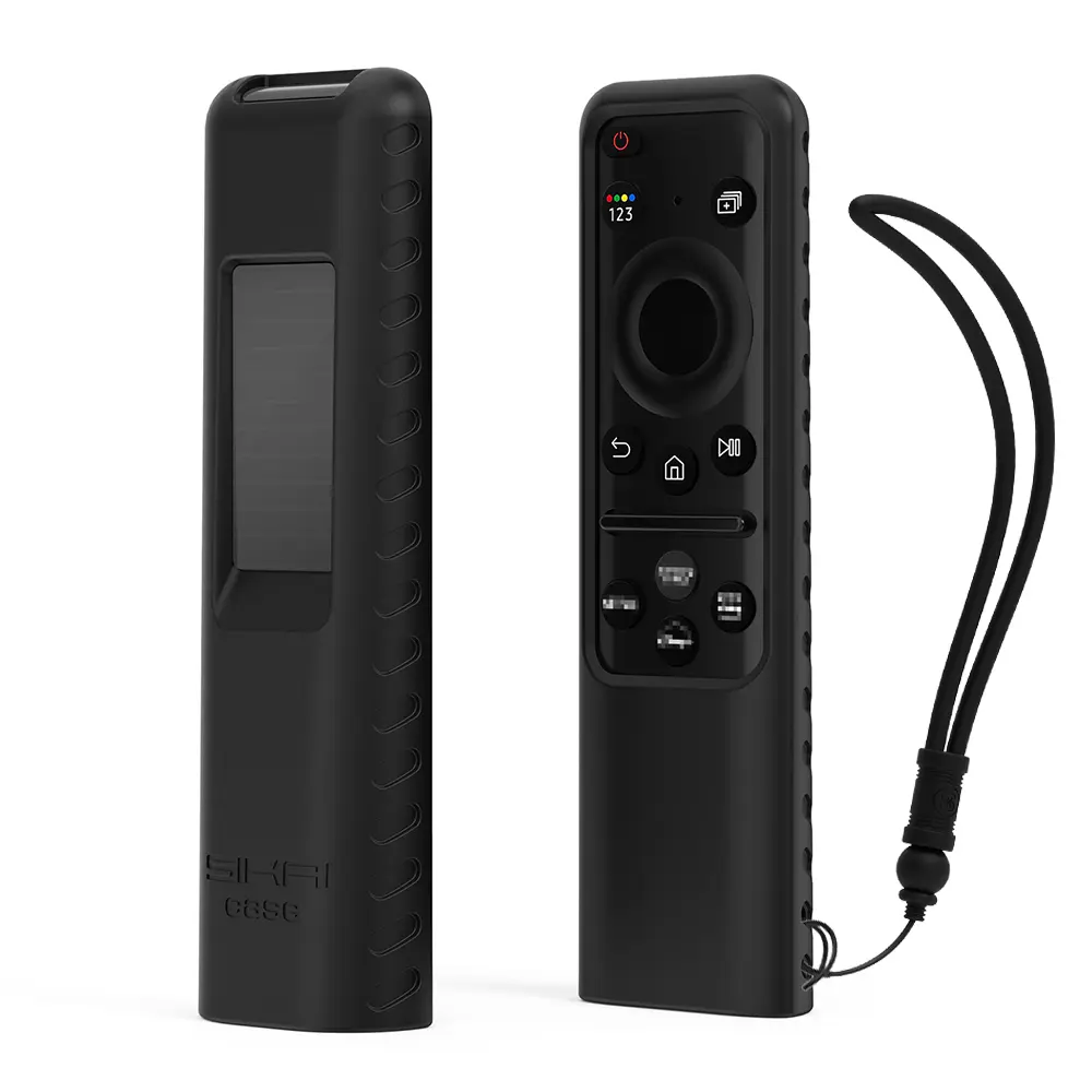 Silicone Protective Case for Samsung TV Remote Control Compatible with 2023/2024 Model BN59-01432J BN59-01432A BN59-01439A TM2360E TM2361E Dustproof Shockproof Washable Scratch-Resistant Skin-Friendly Silicone Soft Shell with Free Lanyard