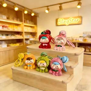 BlingStar Gantungan Kunci Karakter Buah Lucu Gantungan Tas HP Wanita Aesthetic Cute Keychain Aesthetic untuk Hadiah Koleksi  B108 Anak Baby Hiasan Ganci Ganci