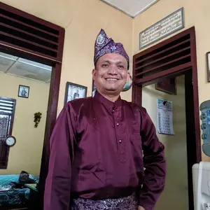 Setelan baju melayu pria baju teluk belanga baju cekak musang adat melayu Celana Dewasa